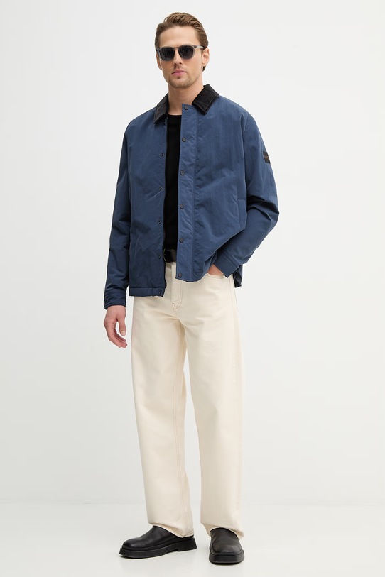 BOSS Orange kurtka Leldon-zip_M 50555367 granatowy SS26