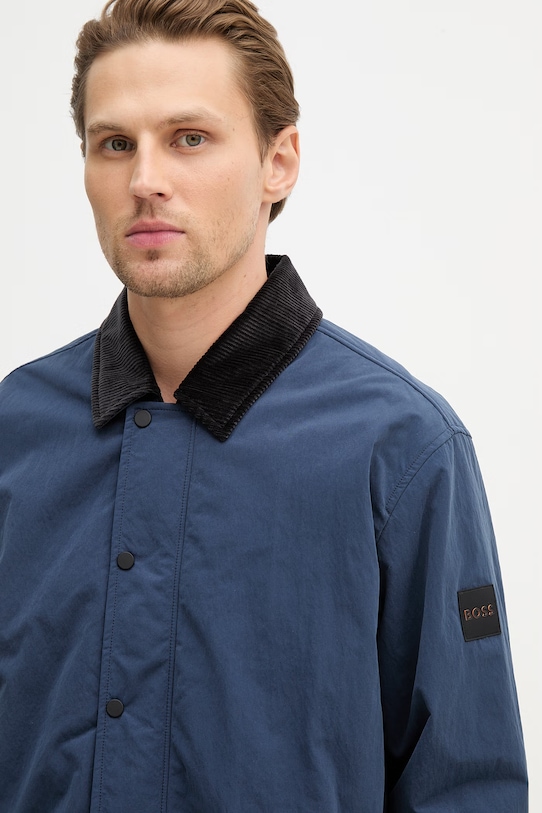 BOSS Orange kurtka Leldon-zip_M granatowy 50555367