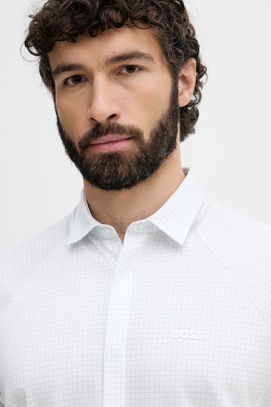 BOSS Green pánska bavlnená košeľa ST_Excurse S modrá 50554450