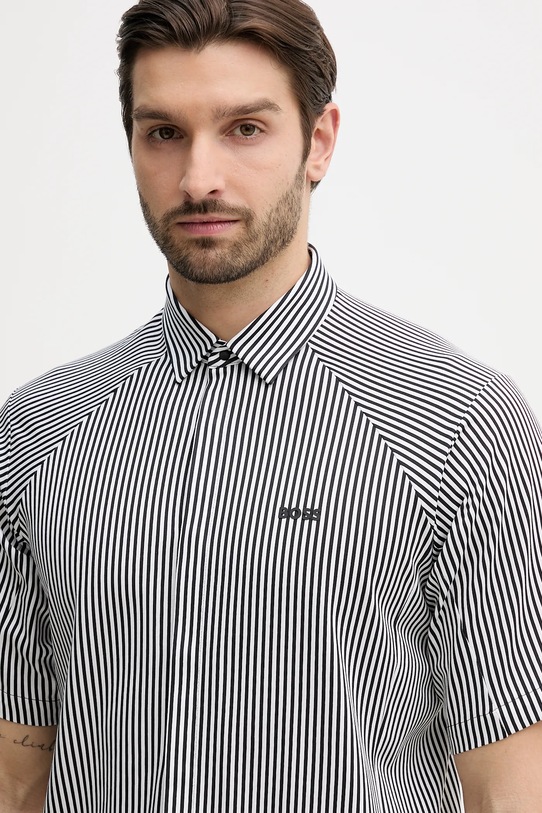 BOSS Green koszula bawełniana ST_Excurse S czarny 50554450