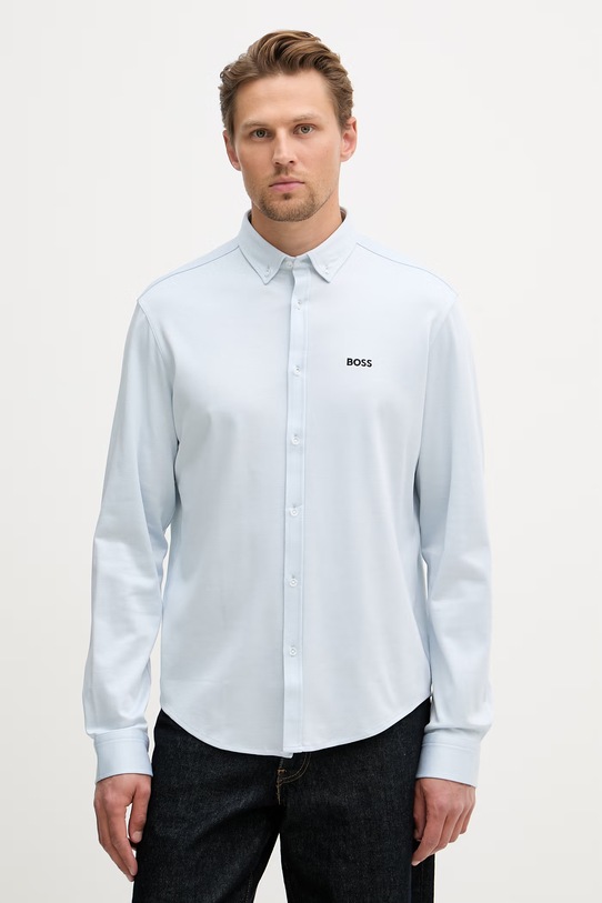 BOSS Green koszula męska bawełniana ST_Motion L niebieski 50555946