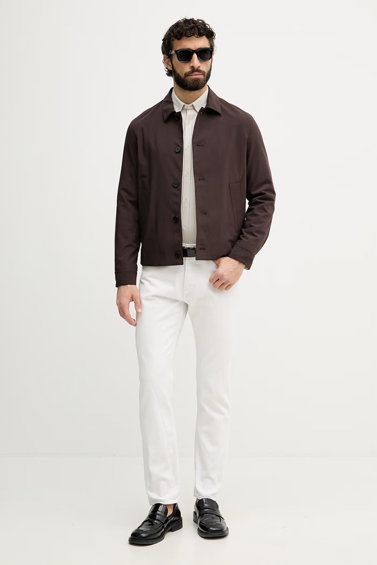 BOSS Green koszula męska bawełniana ST_Motion L 50555946 beżowy SS26