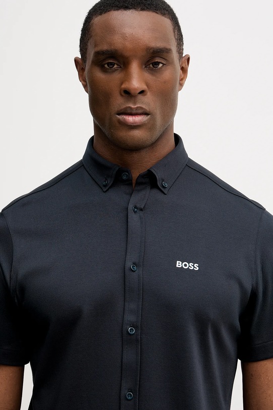 BOSS Green koszula bawełniana ST_Motion S granatowy 50555951