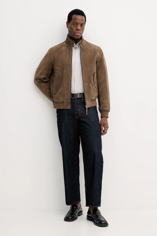 BOSS koszula bawełniana 50555982 beżowy SS26