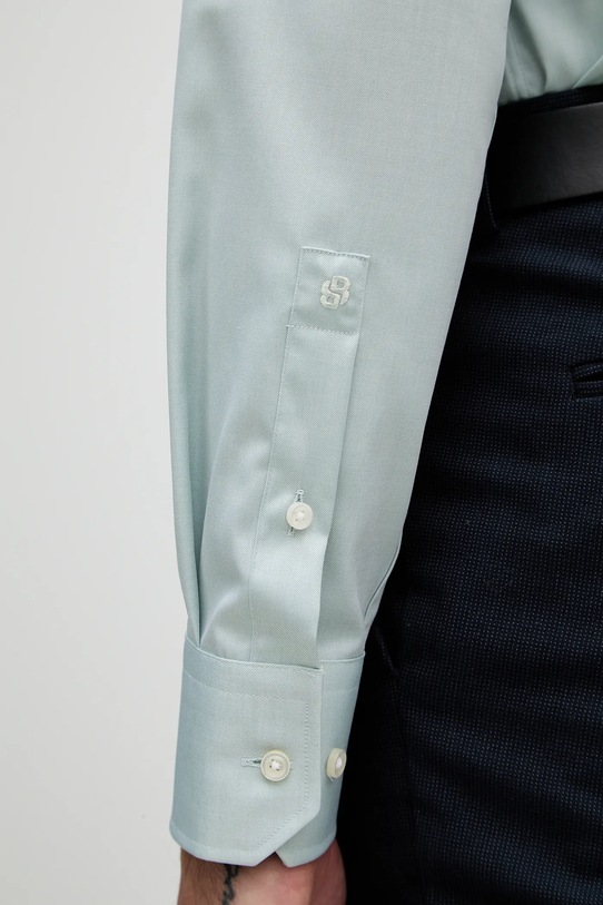 BOSS koszula bawełniana H-HANK-SP-B1-C1-261 50555982 zielony