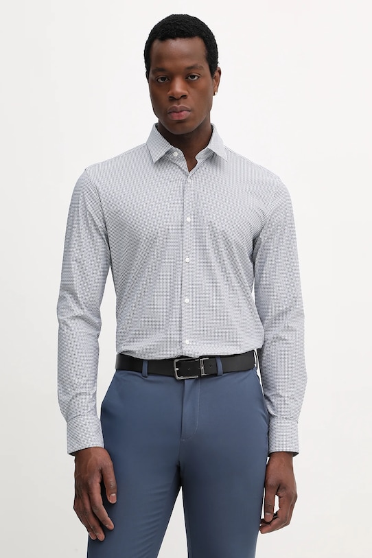 Рубашка BOSS P-HANK-S-K-261 длинный голубой 50556692
