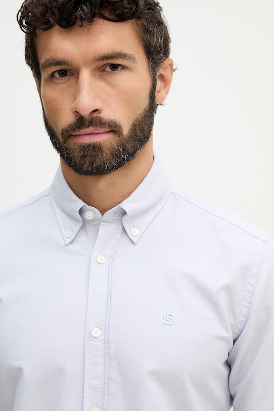 BOSS koszula bawełniana H-ROAN-BD-E-C1-261 niebieski 50555944