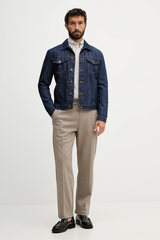 Βαμβακερό πουκάμισο BOSS H-ROAN-BD-E-C1-261 50555944 μπεζ SS26