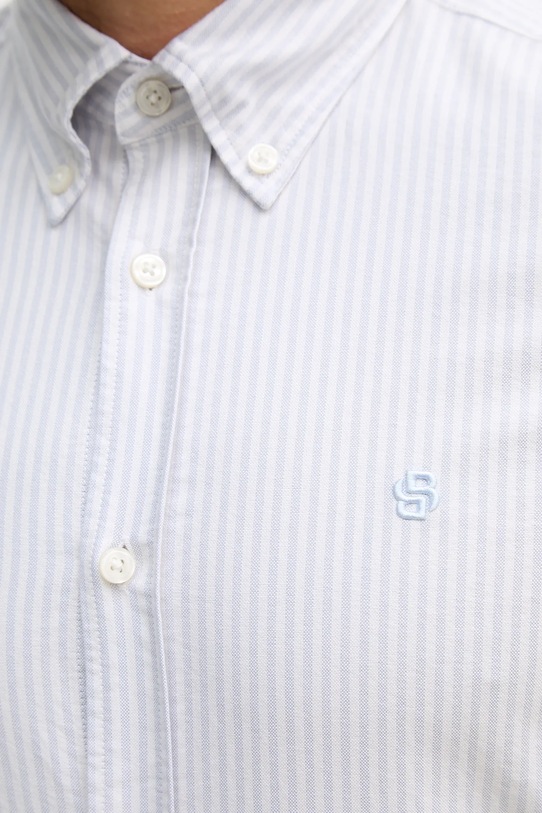 BOSS koszula bawełniana H-ROAN-BD-E-C1-261 50556069 niebieski