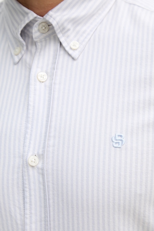 BOSS koszula bawełniana H-ROAN-BD-E-C1-261 50556069 niebieski