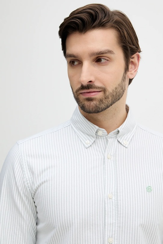 BOSS koszula bawełniana H-ROAN-BD-E-C1-261 zielony 50556069