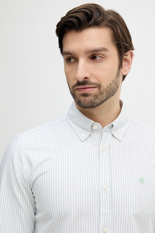 BOSS koszula bawełniana H-ROAN-BD-E-C1-261 zielony 50556069