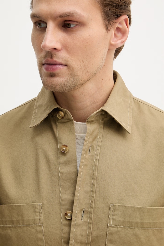 BOSS koszula bawełniana H-OWEN-K-2PP-261 zielony 50556121