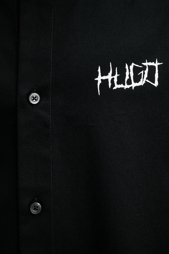 Hugo Blue koszula bawełniana 50556348 czarny