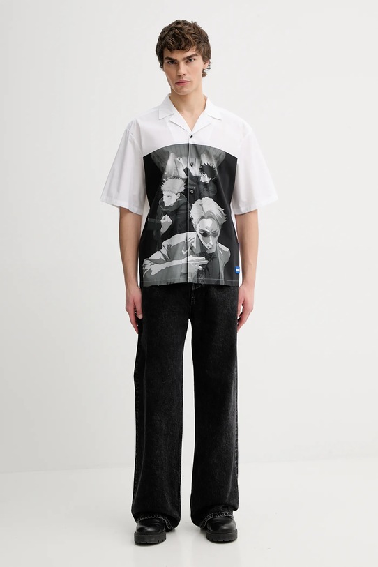 Hugo Blue koszula bawełniana HUGO x Jujutsu Kaisen 50558976 beżowy SS26