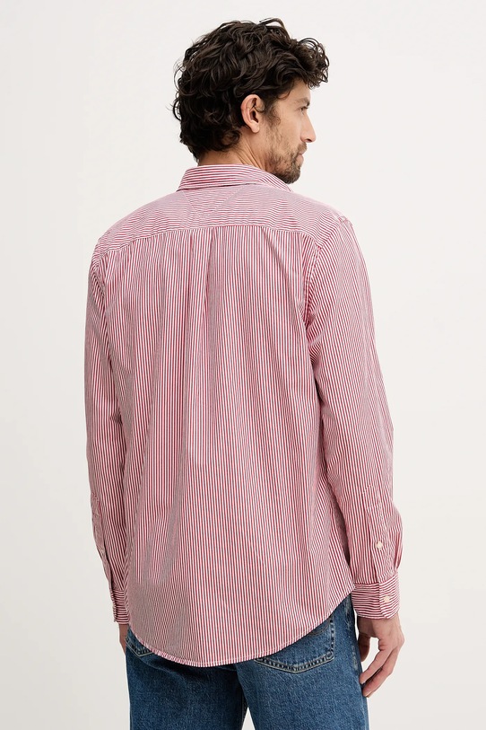 Odzież Tommy Hilfiger koszula bawełniana MW0MW41403 czerwony