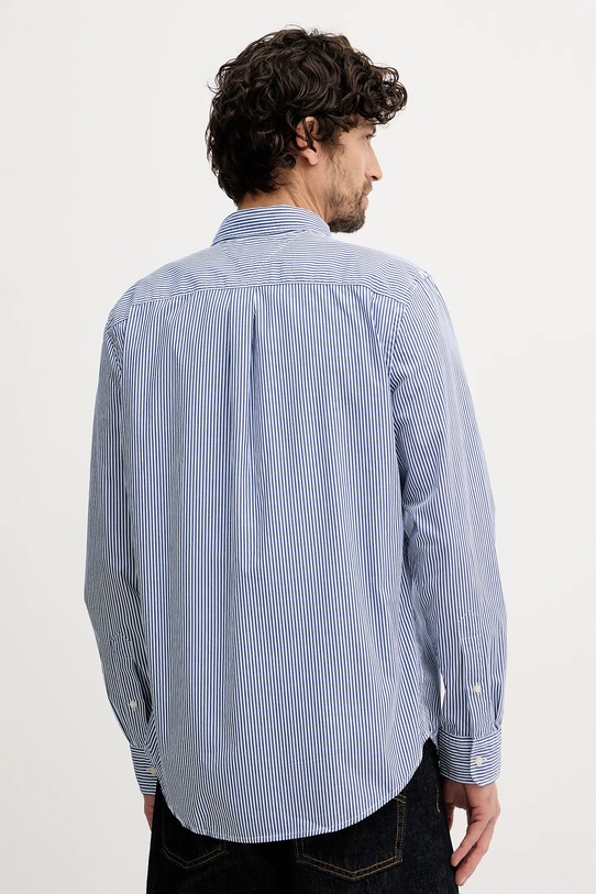 Odzież Tommy Hilfiger koszula bawełniana MW0MW41403 niebieski