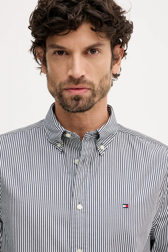 Tommy Hilfiger koszula bawełniana czarny MW0MW41403