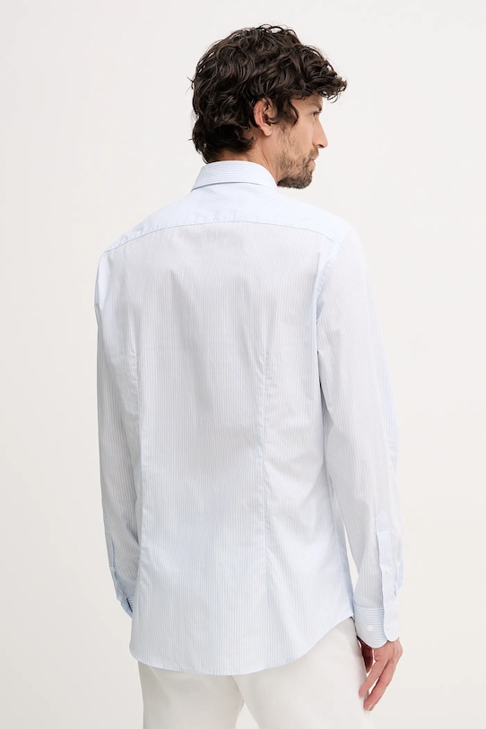 Odzież Tommy Hilfiger koszula bawełniana MW0MW41657 niebieski