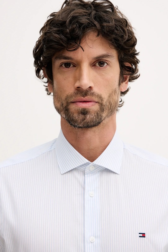 Tommy Hilfiger koszula bawełniana MW0MW41657 niebieski