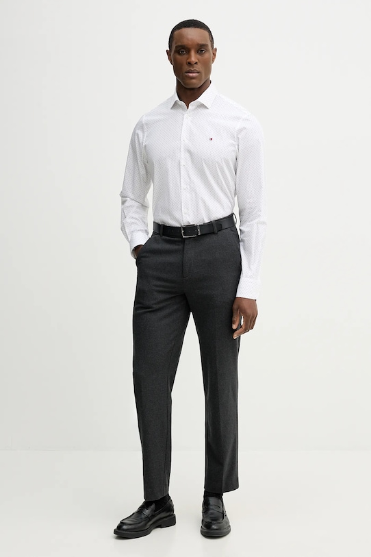 Tommy Hilfiger koszula bawełniana MW0MW41660 biały SS26