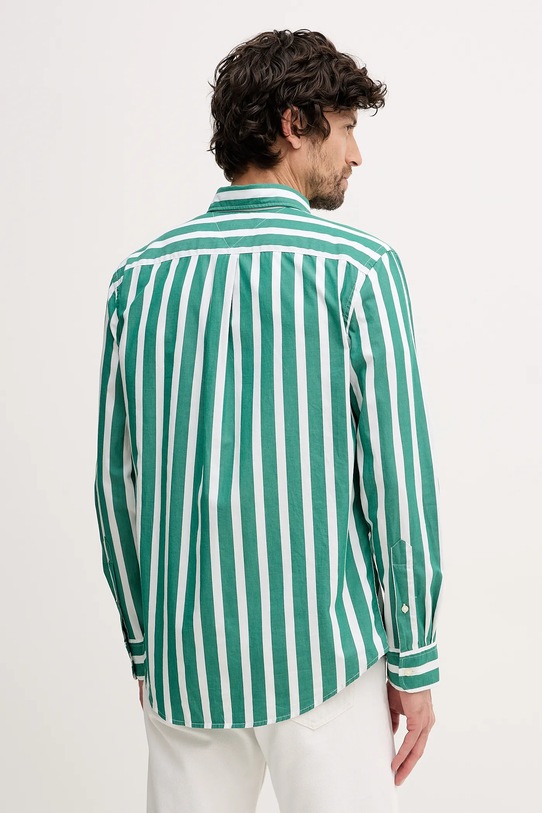 Odzież Tommy Hilfiger koszula bawełniana MW0MW41715 zielony