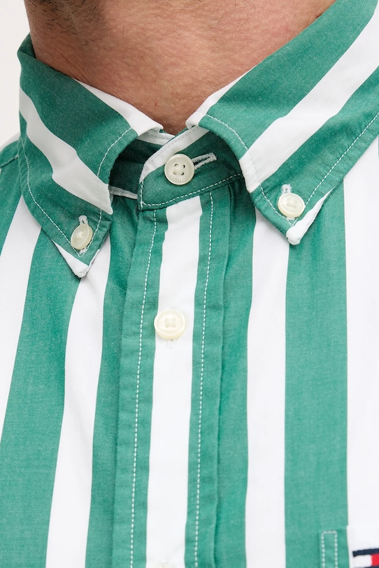Tommy Hilfiger koszula bawełniana MW0MW41715 zielony