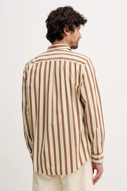 Odzież Tommy Hilfiger koszula bawełniana MW0MW41715 brązowy