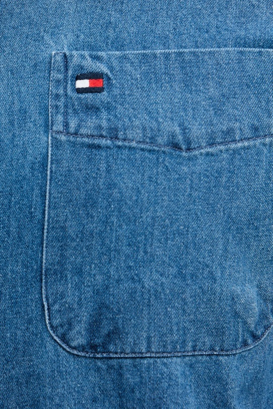 Tommy Hilfiger koszula bawełniana jeansowa MW0MW40494 niebieski