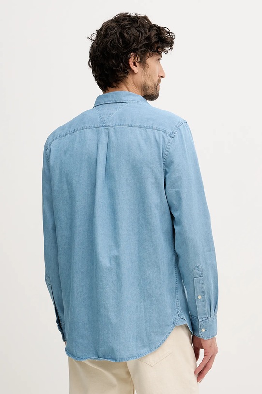 Ρούχα Βαμβακερό πουκάμισο Tommy Hilfiger MW0MW41689 μπλε