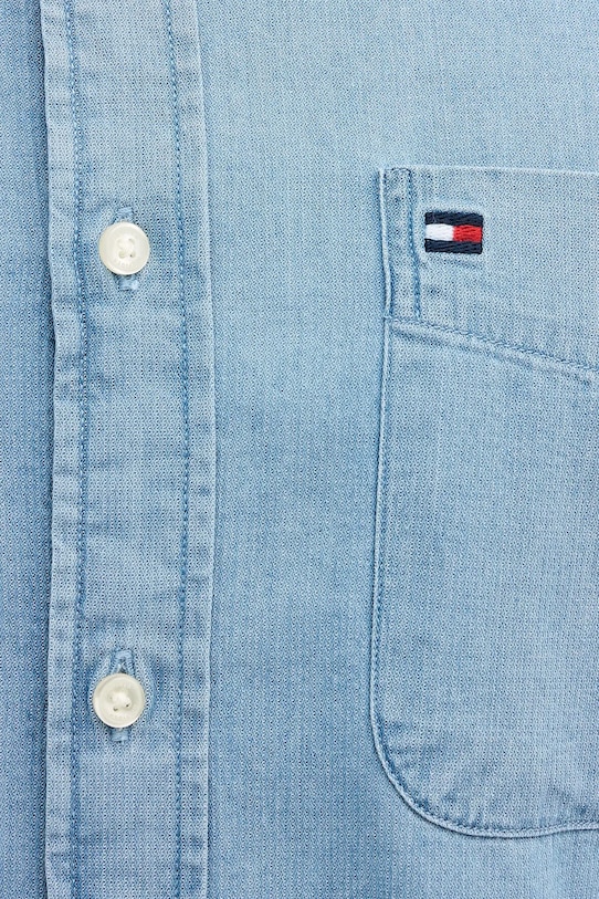 Βαμβακερό πουκάμισο Tommy Hilfiger MW0MW41689 μπλε