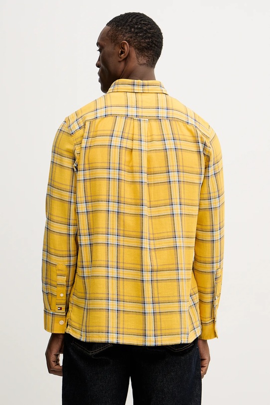 Odzież Tommy Hilfiger koszula bawełniana MW0MW41716 żółty
