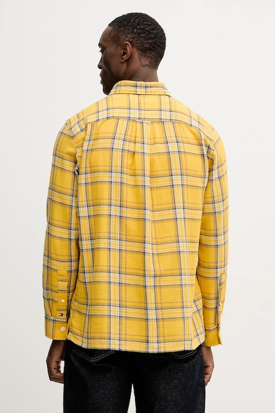 Odzież Tommy Hilfiger koszula bawełniana MW0MW41716 żółty