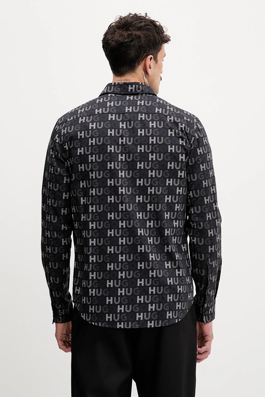 Odzież HUGO koszula bawełniana 50555775 czarny