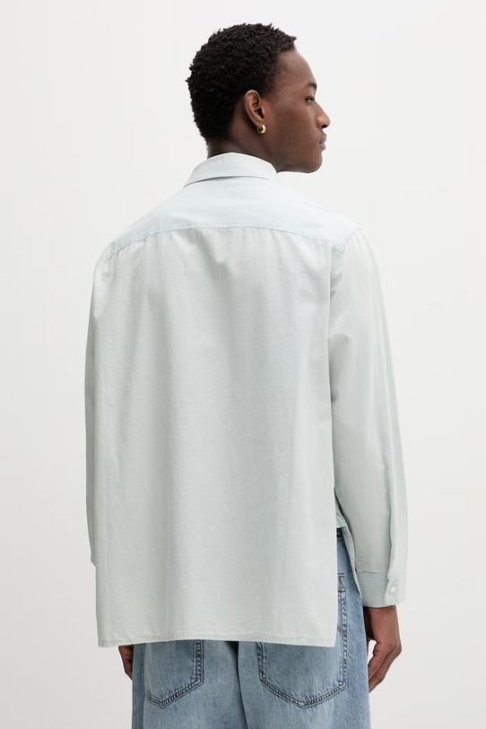 Odzież Kenzo koszula męska jeansowa FG55DC5076F4 niebieski