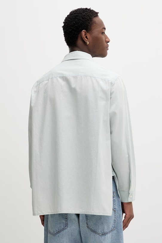 Odzież Kenzo koszula męska jeansowa FG55DC5076F4 niebieski