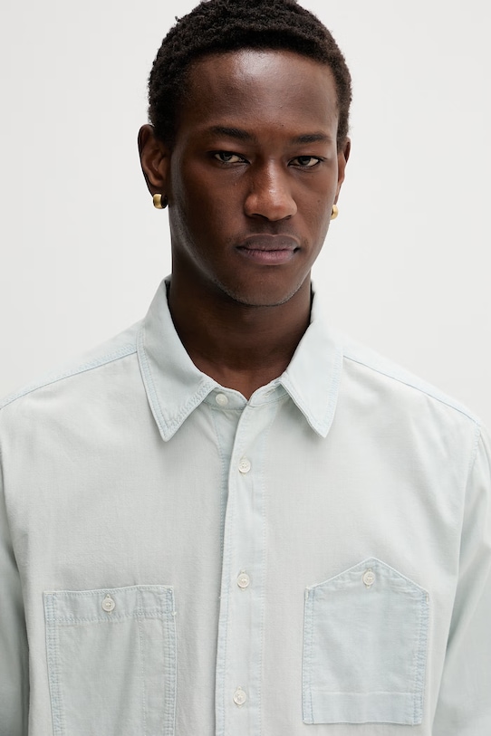 Kenzo koszula męska jeansowa niebieski FG55DC5076F4