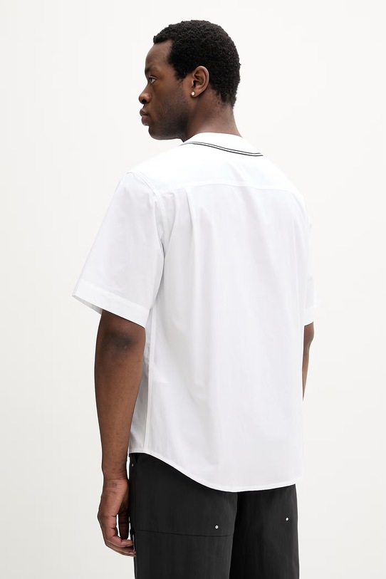 Odzież Kenzo koszula męska bawełniana FG55CH1339LH biały