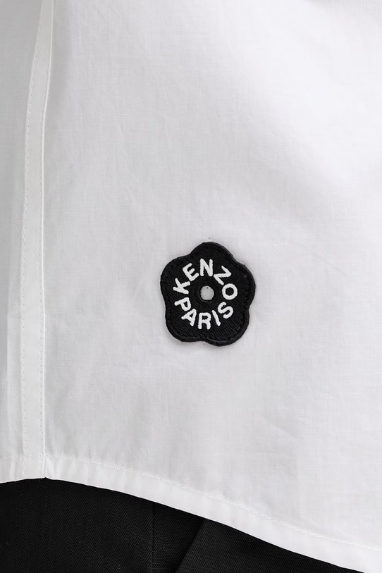 Kenzo koszula męska bawełniana FG55CH1339LH biały