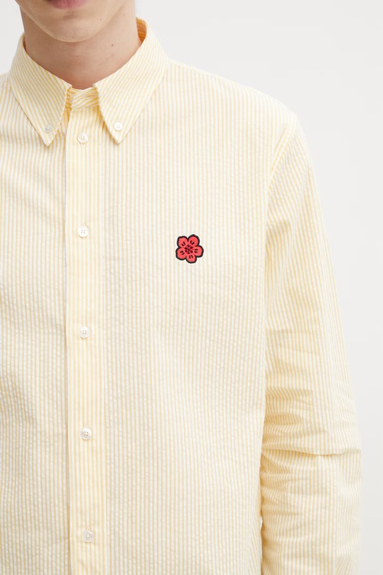 Kenzo koszula bawełniana żółty FG55CH4109KB