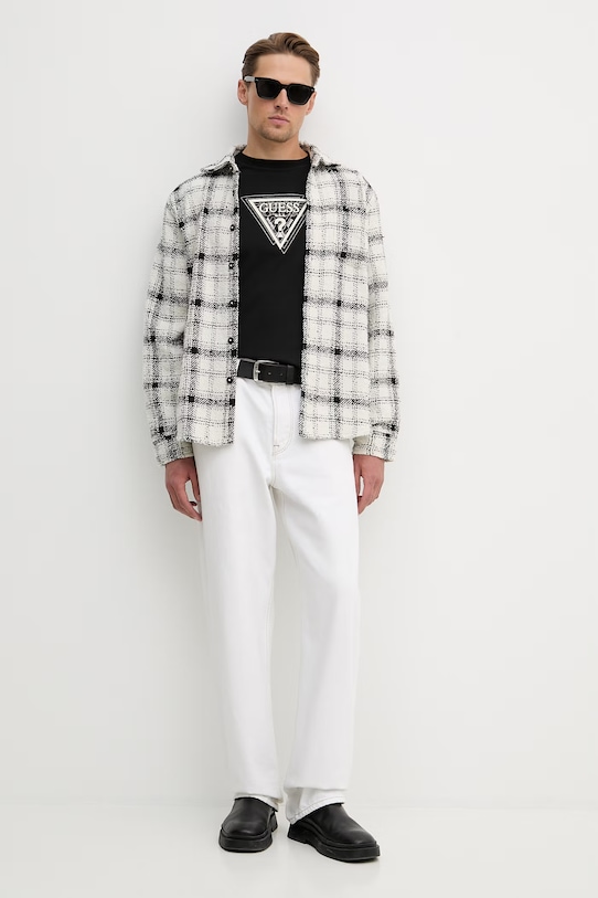 Риза Guess WINSTON M6RH26.WI612 бежов SS26