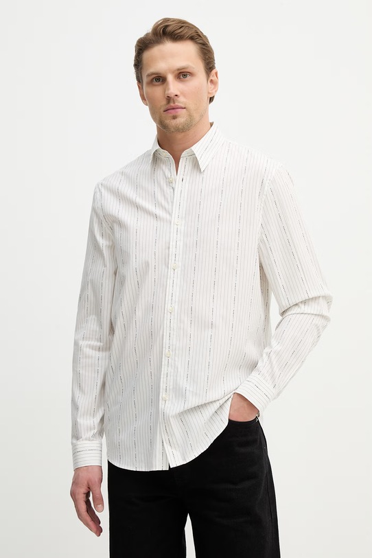 Guess koszula bawełniana wzorzyste biały M6RH71.WK001