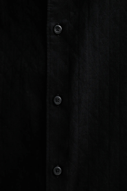 Βαμβακερό πουκάμισο Calvin Klein LV04LE111G μαύρο