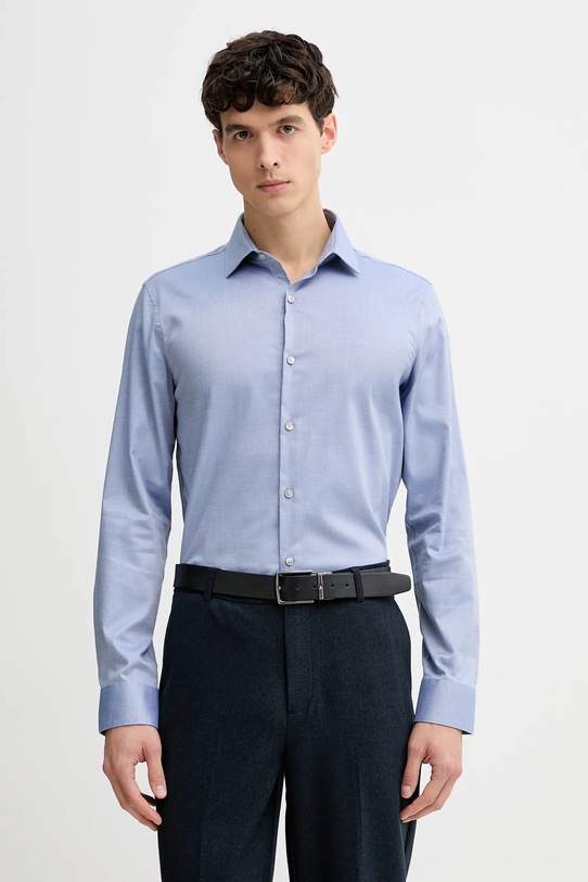 Calvin Klein koszula z elastanem niebieski LV019EU081