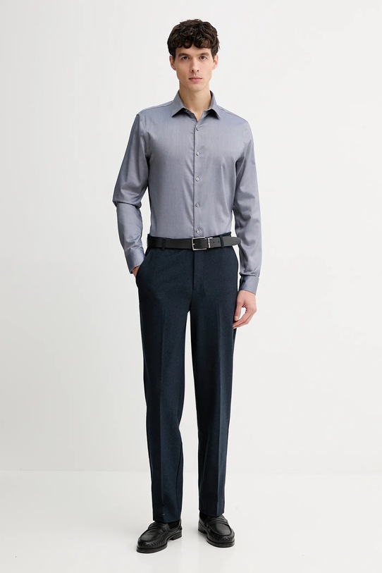 Calvin Klein koszula LV019EU085 granatowy SS26