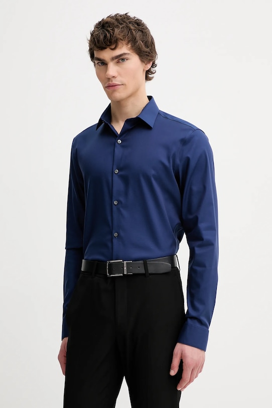 Рубашка Calvin Klein длинный голубой LV019EU090