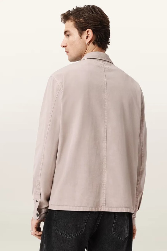 Košeľa AllSaints M076SD béžová SS26