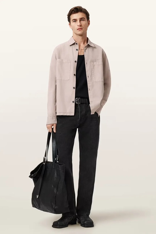 Oblečenie Košeľa AllSaints M076SD béžová