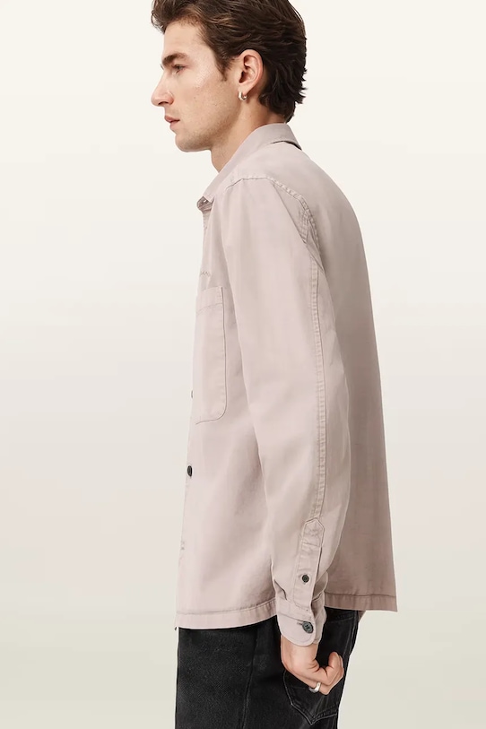 Košeľa AllSaints béžová M076SD