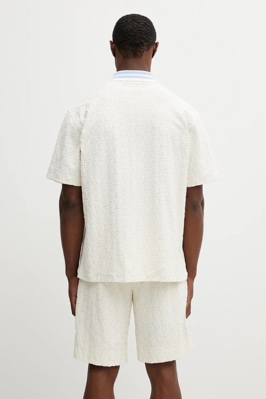 Clothing Drôle de Monsieur cotton shirt Monogramme J.SH221.CO201.OW beige